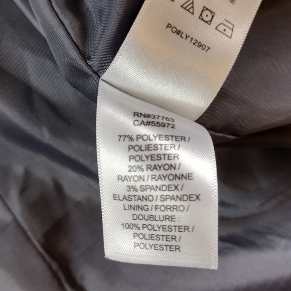 Laundry by Shelli Segal Color Block Blazer Black Gray Size 2 - Picture 6 of 7